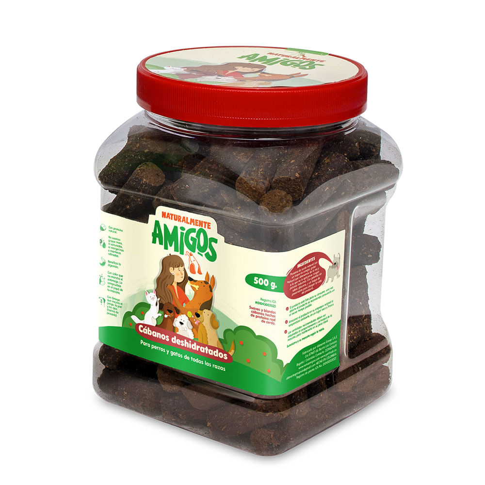 Cabanos deshidratados de Carne Perros 500g