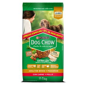 Comida para Perro Dog Chow Adulto, Minis y Pequeños x1kg
