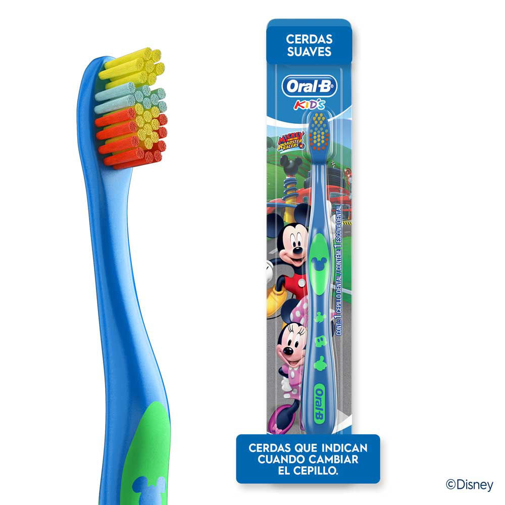 Cepillo Dental Oral-B para niños mickey x1und