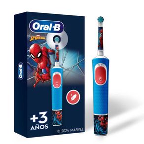 Cepillo de Dientes Eléctrico Infantil Oral-B Marvel Spider-Man Cabezal Redondo 4 Stickers