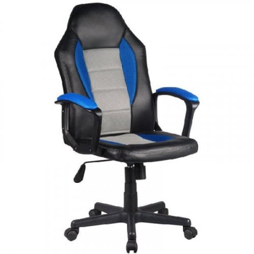 Sillón Gamer Steve 59x68x112 Azul y gris