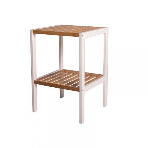 Repisa 2 niveles Bamboo 34x33x50cm Cotidiana