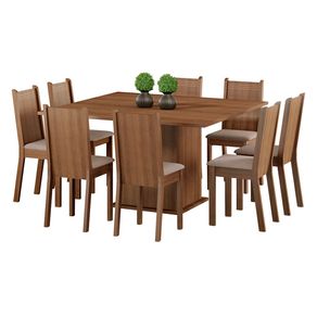 Comedor 8 sillas 136x136x77cm Clarice M+Design
