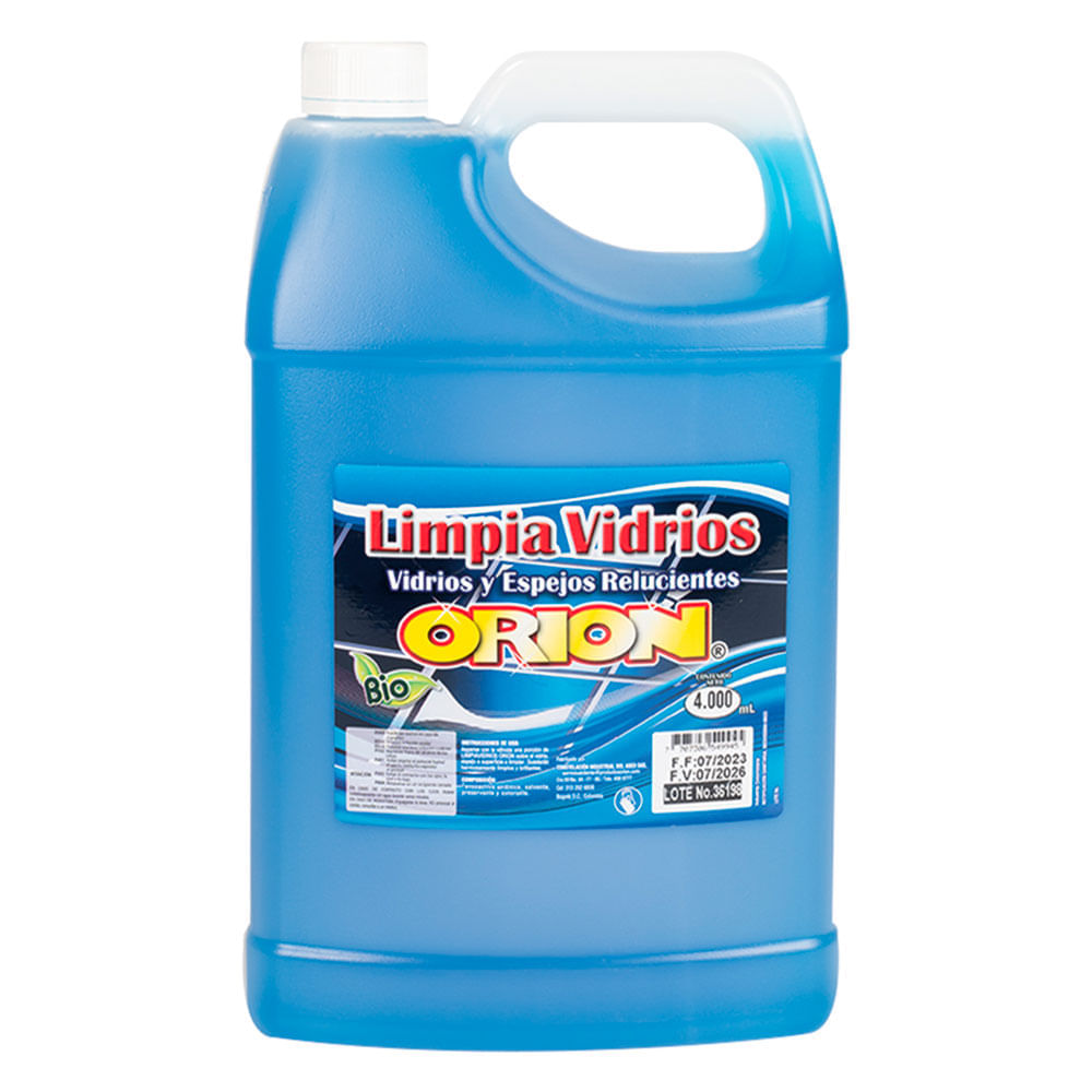 Limpia vidrios espejos relucientes x4000ml