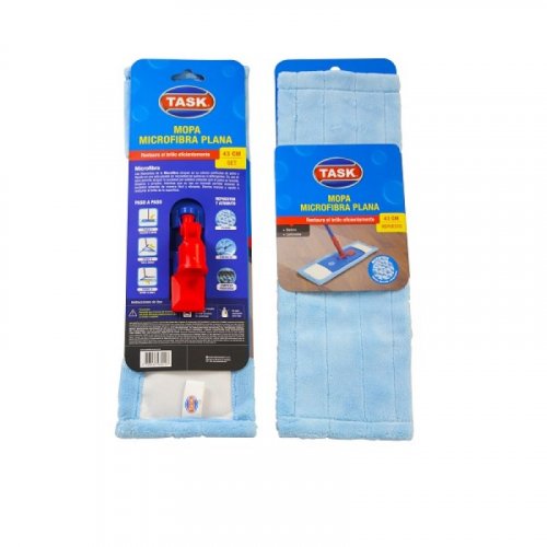 Mopa Plana Task Microfibra 43cm - Para Brillo - Sin Cabo (1 Unidad)