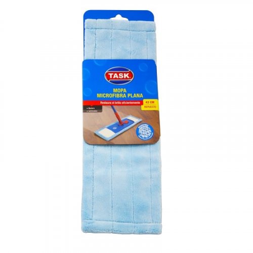 Repuesto Mopa Plana Task Microfibra 43cm - Para Brillo