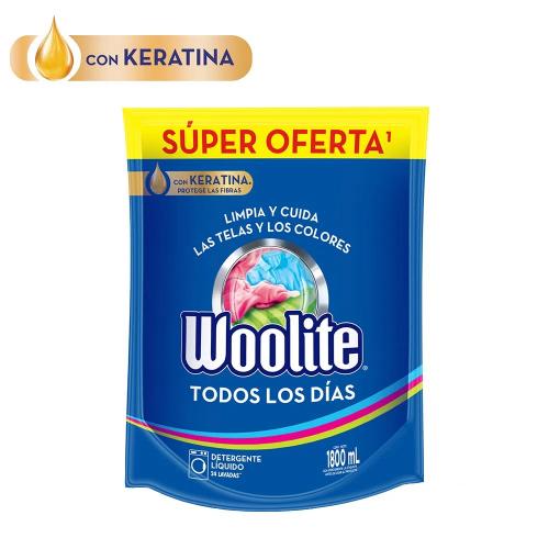 Detergente Liquido Woolite Keratina Todos Los Dias 1800ml Dp