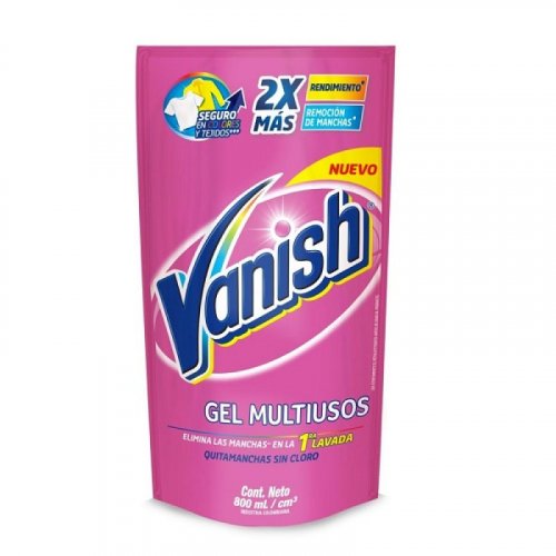 Vanish desmanchador liquido rosa 800ml