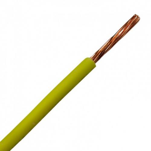 Cable Cobre N10 Amarillo 1 Mt .