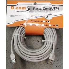 Cordón 15 m Cable Utp Cb.24 Awg gris