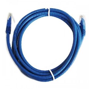 Cordón Cable Utp 24 awg Tipo 5E con Terminales Estándar Azul