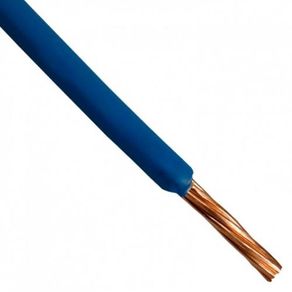Cable Cobre N8 Azul 1 Mt .