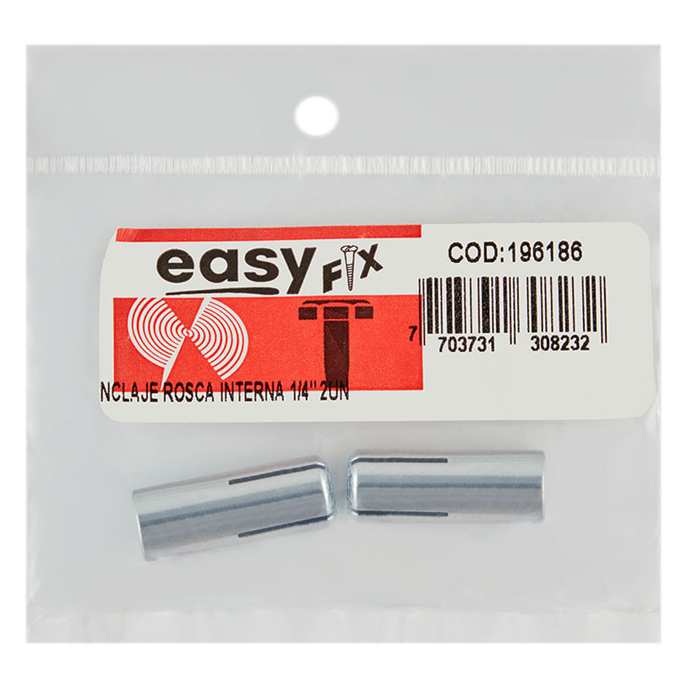 Anclaje Rosca Interna 1/4" x2und