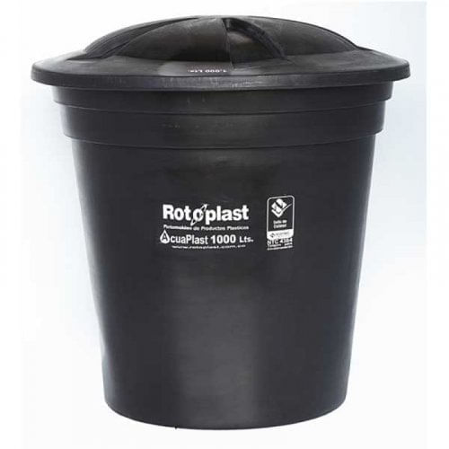 Tanque Acuaplast Unicapa Negro 1000 Lts Rotoplast