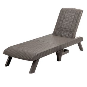 Asoleadora plegable Capri mocca Polipropileno Plasticos MQ