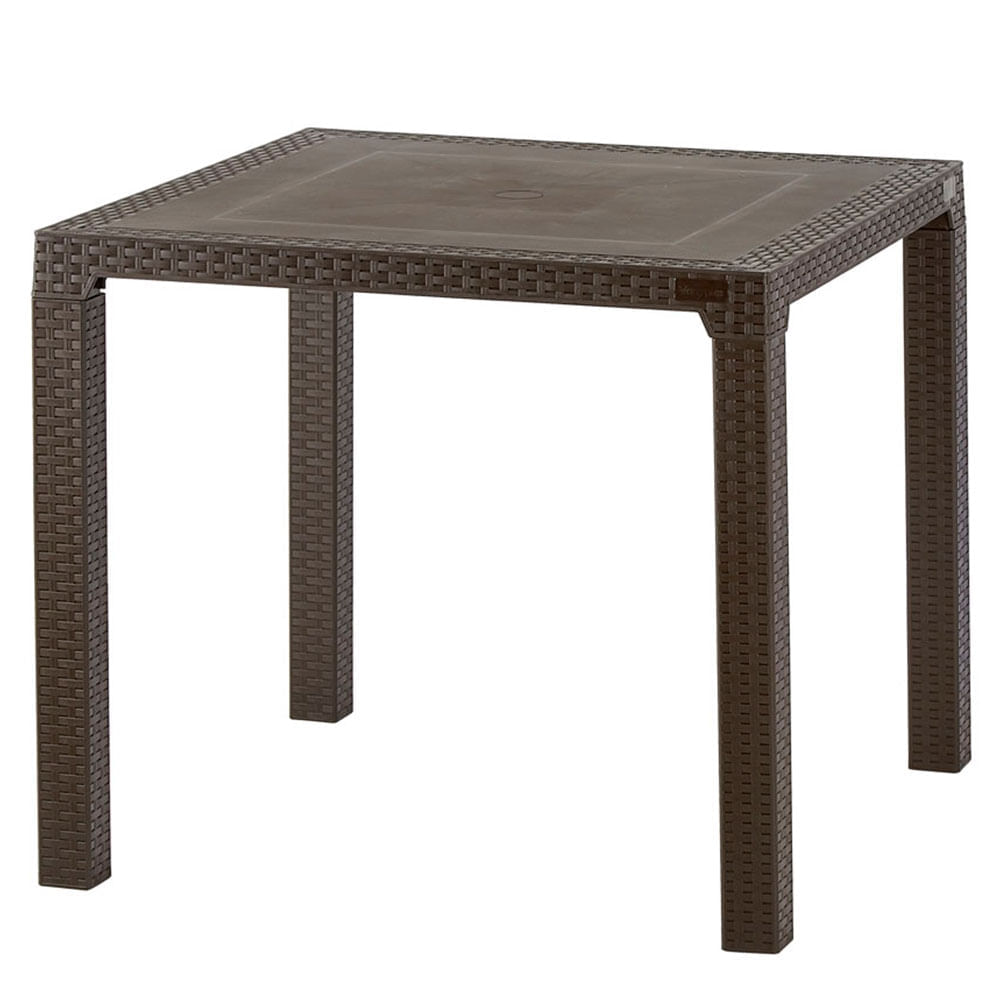 Mesa Aura wengue polipropileno 72x80x80 cm Vanyplas