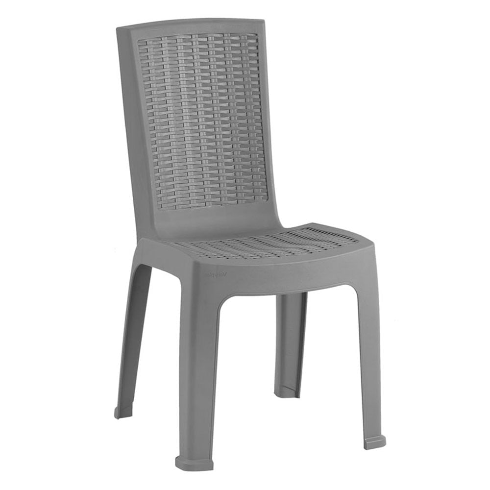 Silla Aura gris polipropileno 85.5x54x47.5 cm Vanyplas