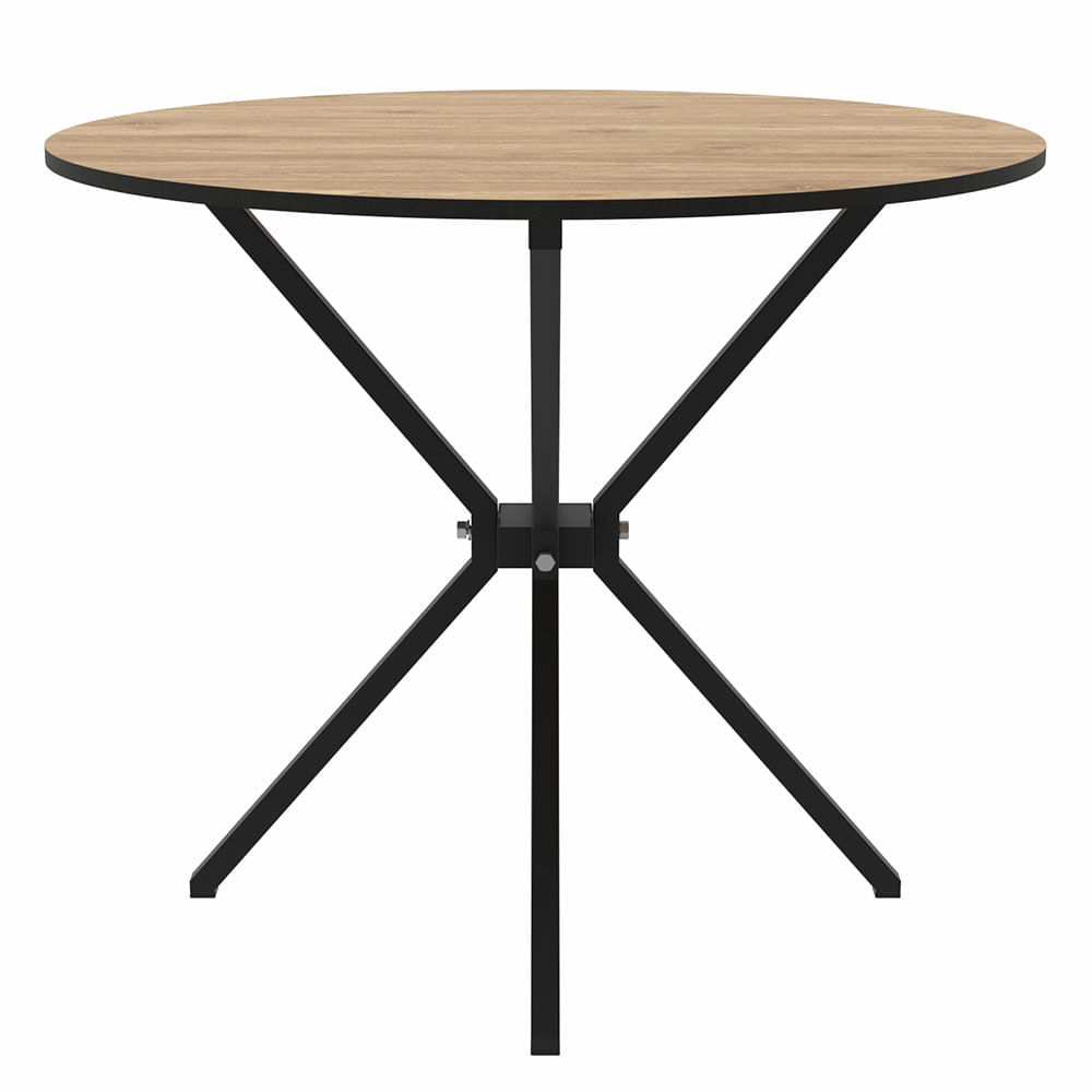 Mesa comedor Zep 75x90x90 cm Palermo/negro MODUOFI