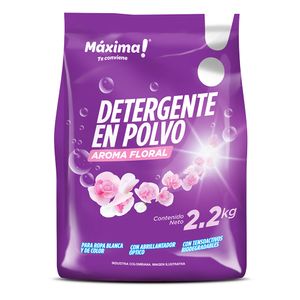 Detergente maxima floral polvo x2200g