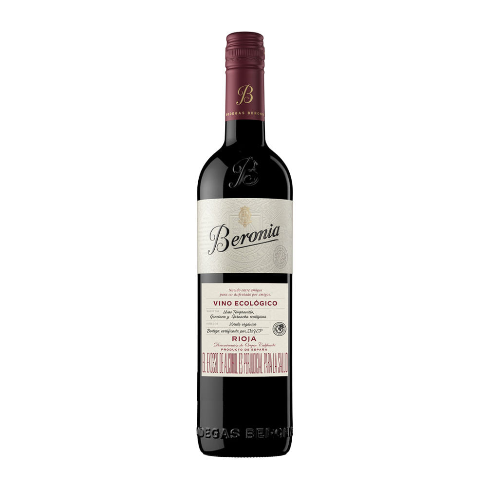 Vino tinto Beronia rioja ecológico temprillo x750ml