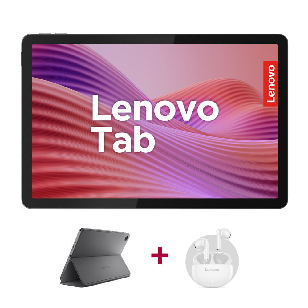 Tablet Lenovo Tab WIFI 4GB Ram 128GB Luna Gris - 10,1" FHD + Folder y Audífonos