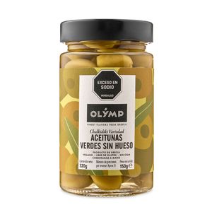 Aceitunas Chalkidiki Verdes Sin Hueso Olymp x320grs