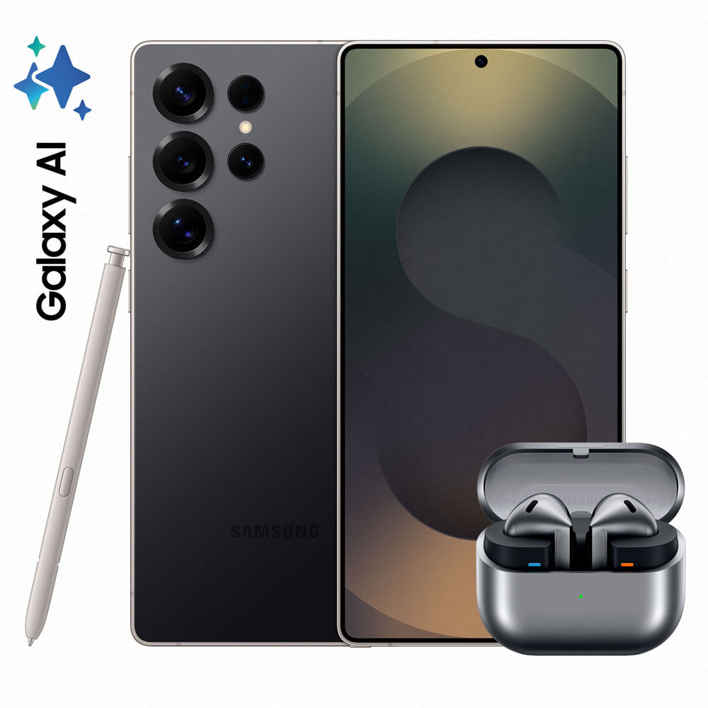 Celular Samsung Galaxy S25 Ultra 12GB RAM 256GB Negro Titanium + Buds 3