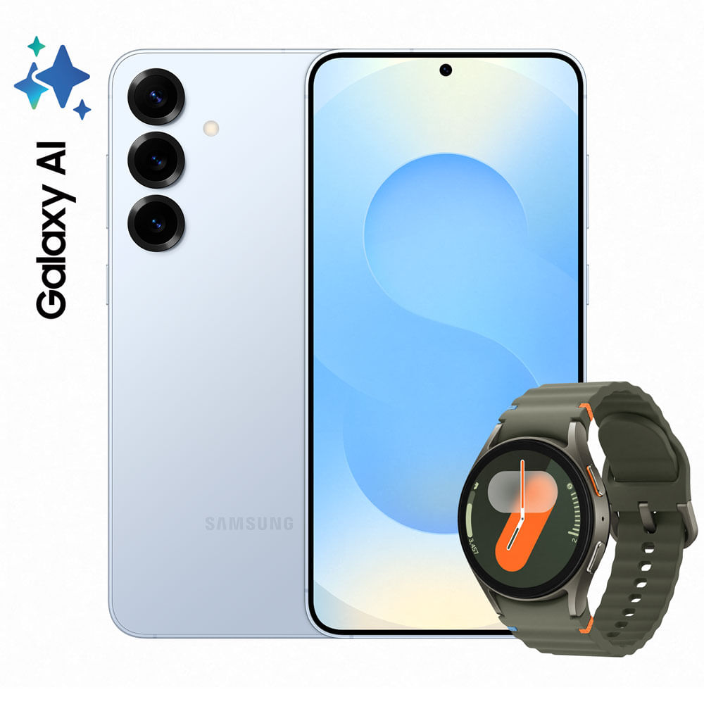 Celular Samsung Galaxy S25+ 12GB RAM 256GB Azul Hielo + Watch 7 40mm