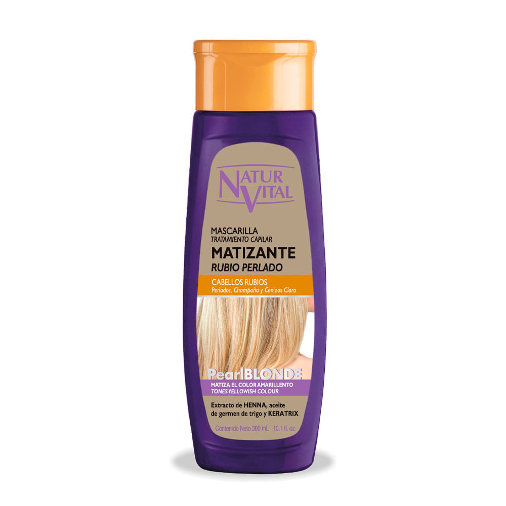 Mascarilla Capilar Naturaleza y Vida Matizante Rubio Perlado x300ml