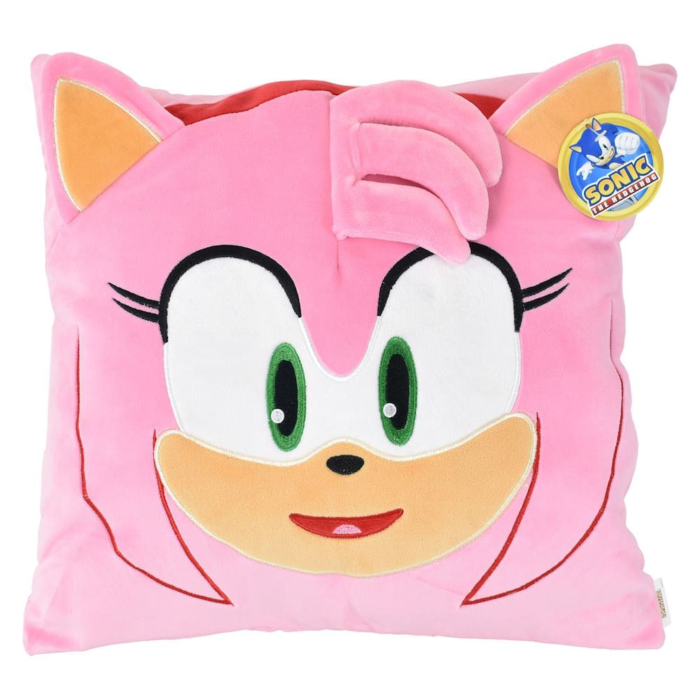 Peluche Cuadrado Carita Amy Rose 37cms Sonic
