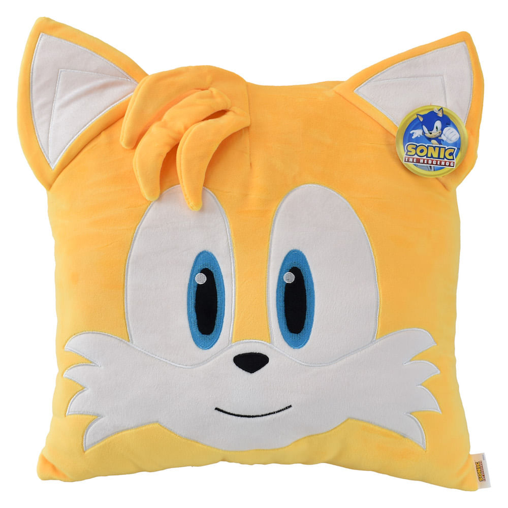 Peluche Cuadrado Carita Tails Power 42cms Sonic