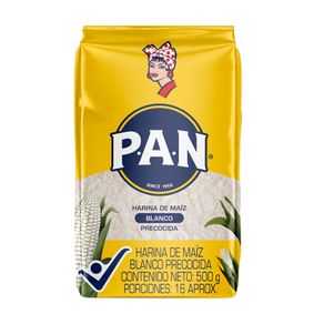 Harina PAN maíz blanco x500g