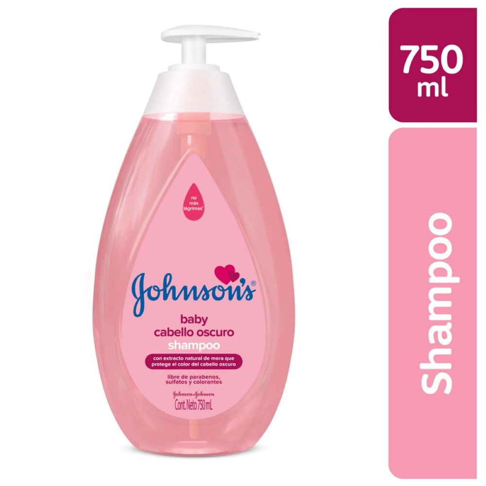 Shampoo Bebé Johnson's Cabello Oscuro 750ml