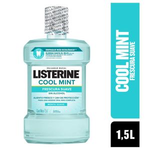 Enjuague Bucal Listerine® Coolmint Frescura Suave Sin Alcohol 1,5L