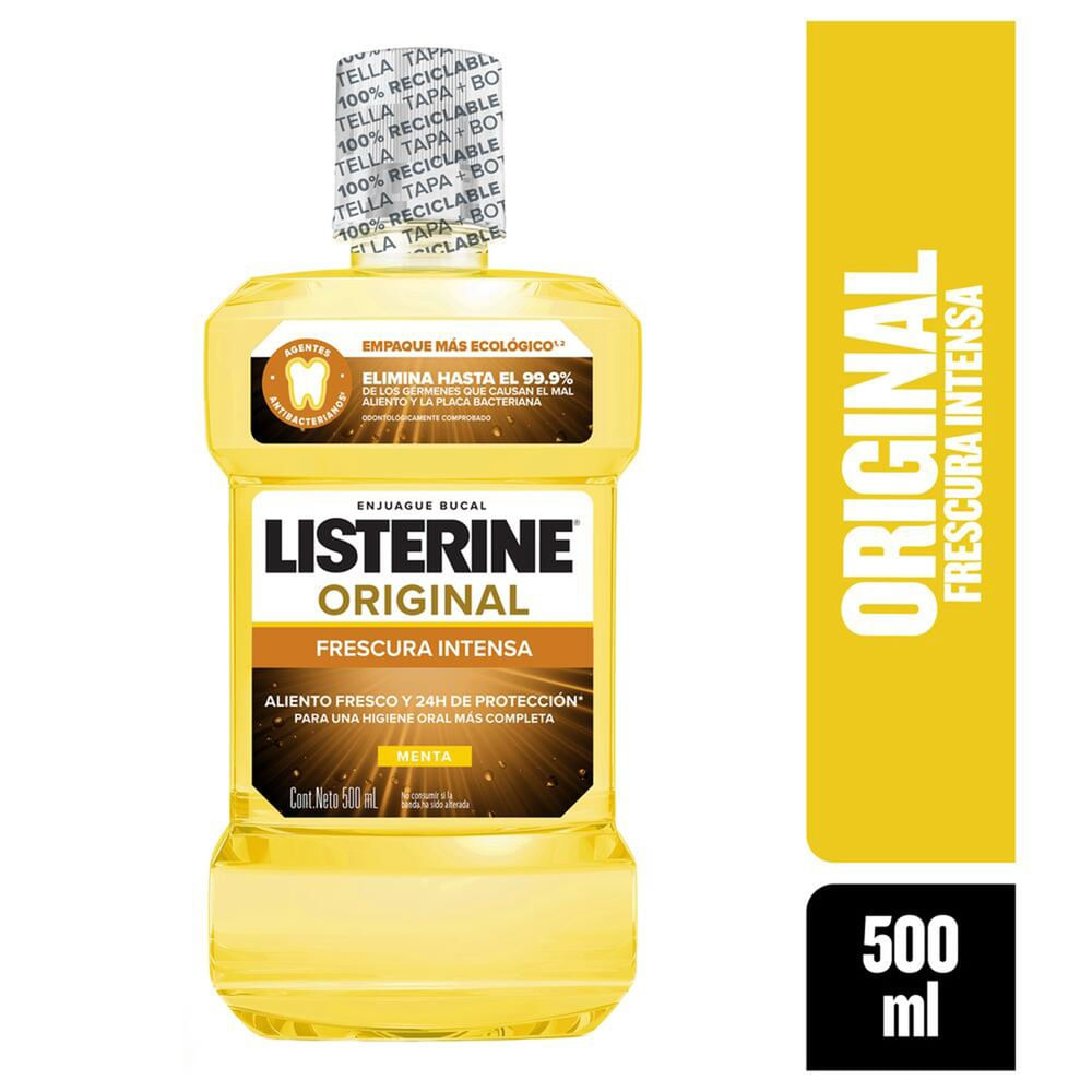 Enjuague Bucal Listerine®  Original  Frescura Intensa 500 ml