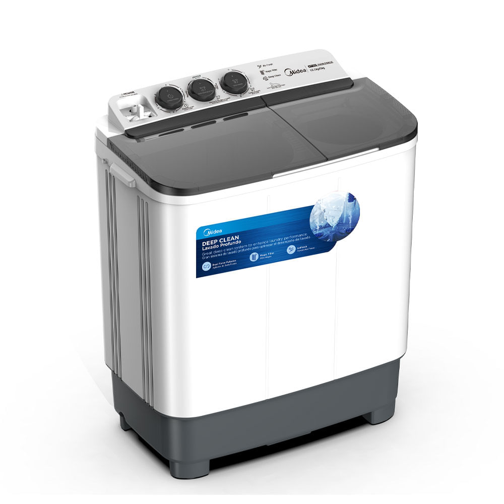 Lavadora Dos Tinas Midea Blanca 10.1Kg Twin Force