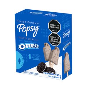 Paletas Popsy oreo x4und x400g