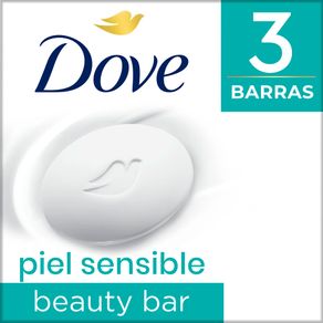 Jabon Dove Barra Piel Sensible x3 Und 90grs