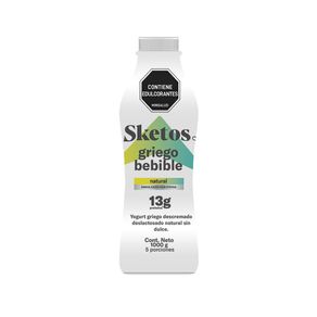 Yogurt griego Sketos descremado deslactosado natural sin dulce x1000ml