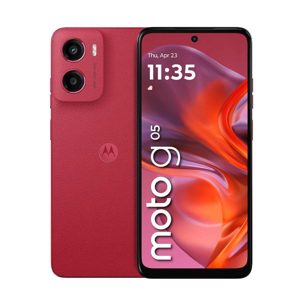 Celular Motorola G05 6,67" 4Gb Ram 128Gb Rojo