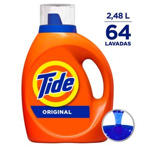 Detergente Líquido Tide Original 64 Lavadas 2,48lt
