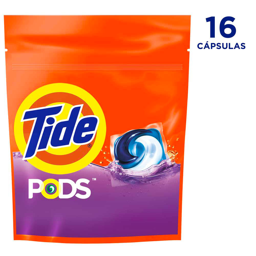 Detergente para Ropa Tide Pods en Cápsulas x16 Und