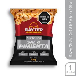 Chicharron Bayter Sal Pimienta x100grs