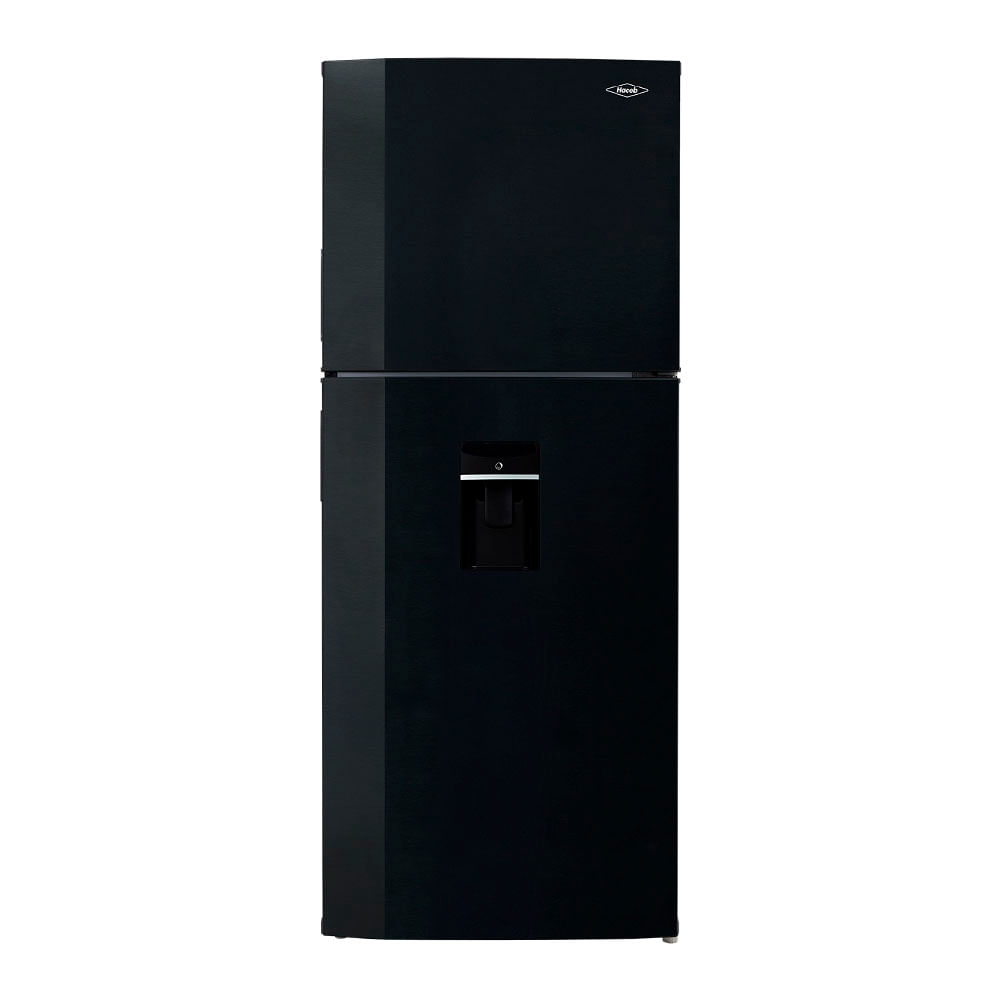 Nevera Haceb Alc 404 Litros Sin Escarcha Dispensador De Agua Manija Integrada Negro Inverter