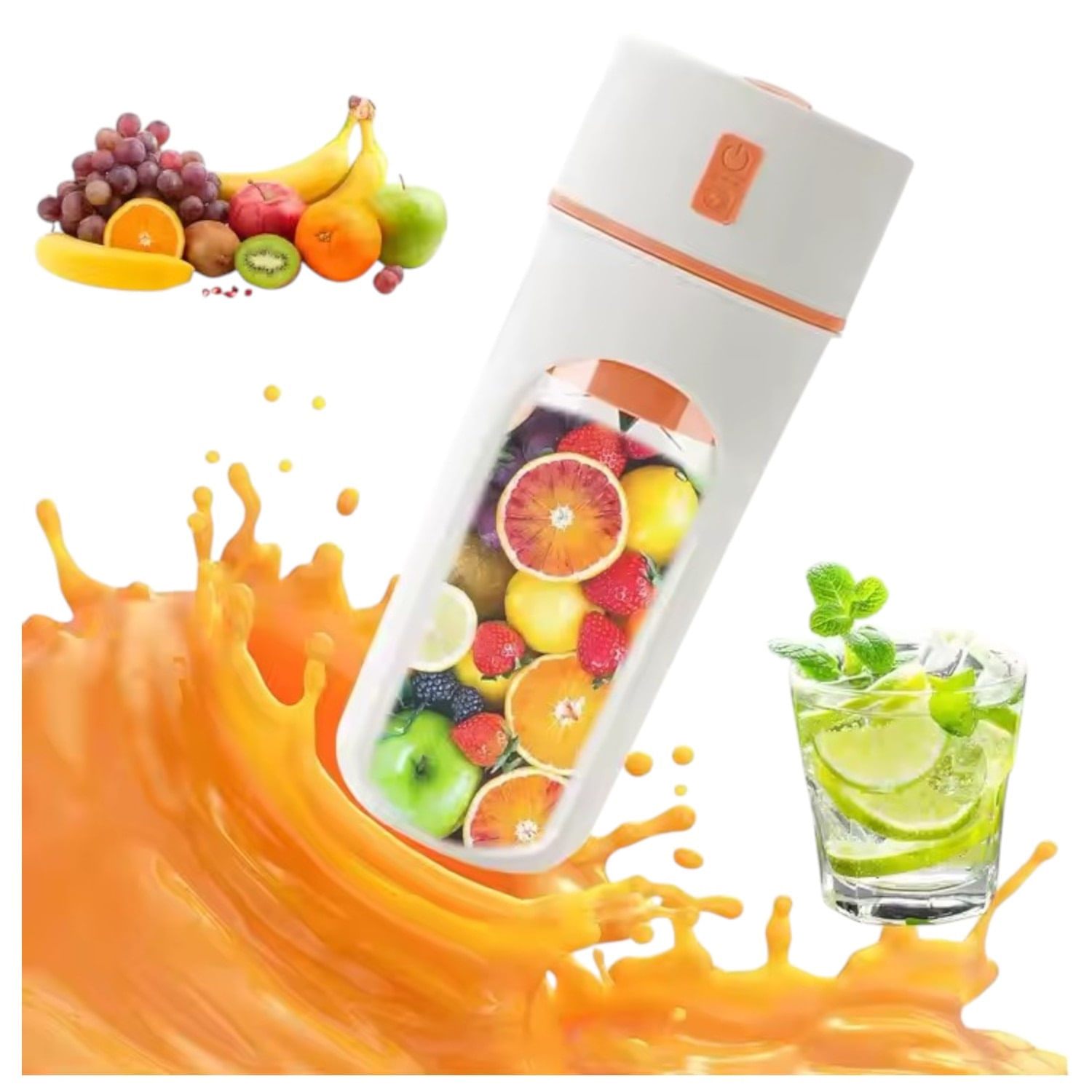 Licuadora Portatil Usb Compacta Y Rapida Para Jugos Frescos