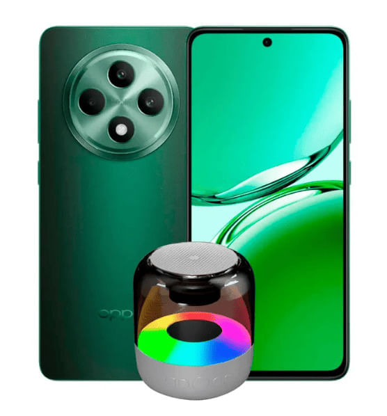 Celular OPPO RENO 12F 5G 256 GB 12 GB RAM VERDE + Speaker