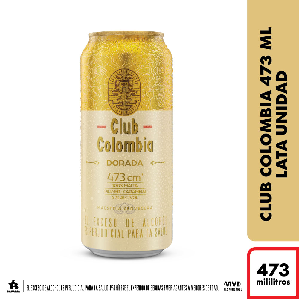 Cerveza Club Colombia Lata 473 ml