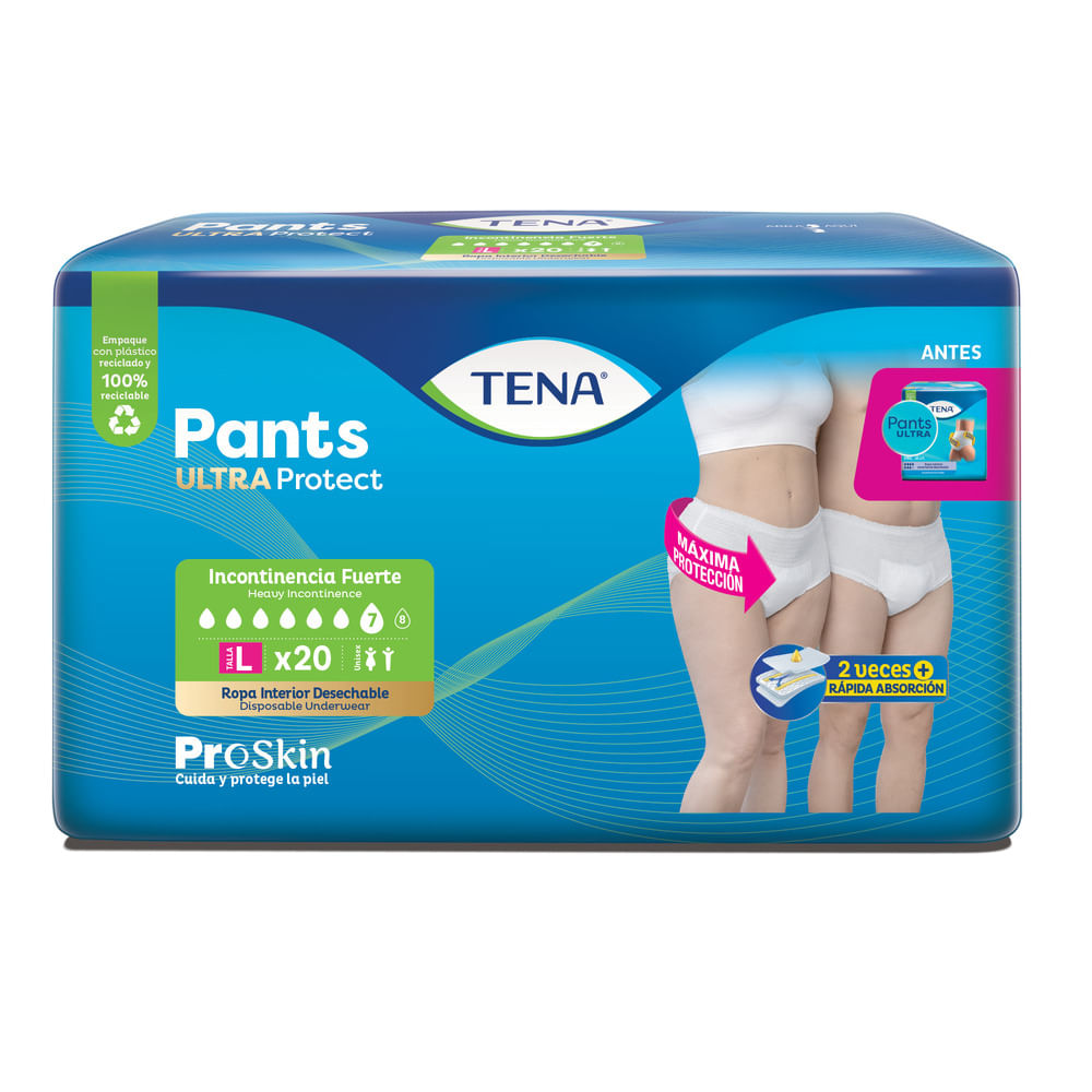 Pañal Tena pants ultra L x20und