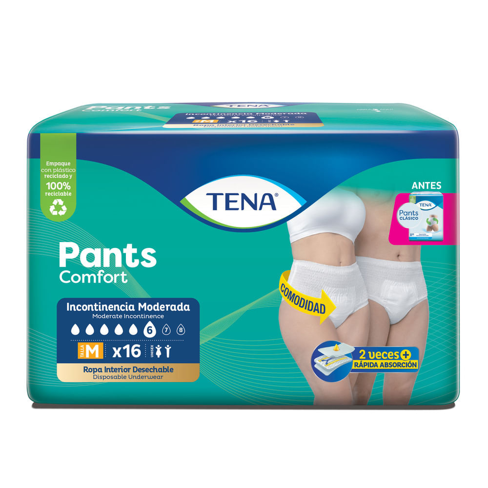 Panal tena pants clásico medium x16und