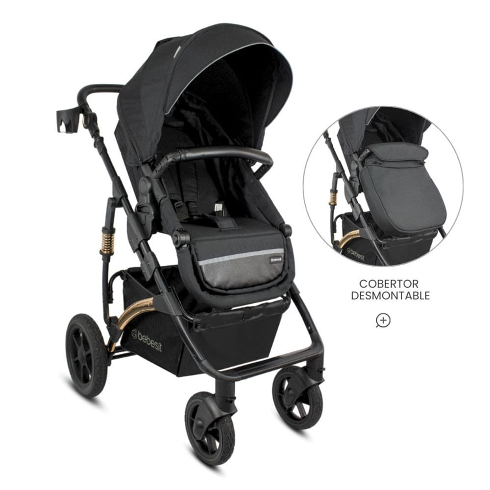 Coche Cuna Bebesit Spring Gold Black
